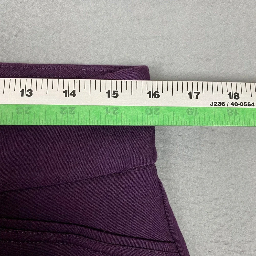 Croft & Barrow Effortless Stretch Mid Rise Bootcut Pants Womens 8 Purple NWT - Picture 9 of 12